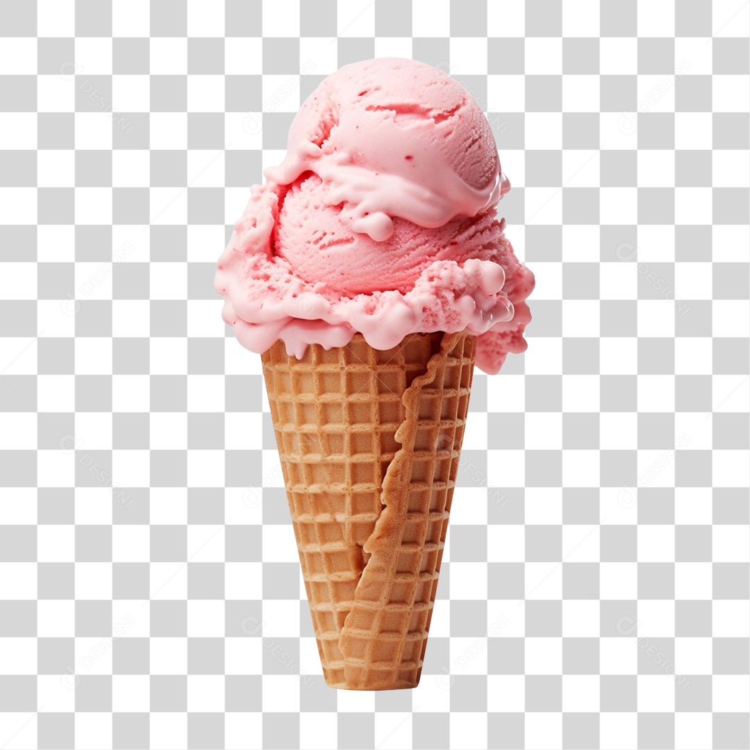 Sorvetes Sabores Casquinha PNG Transparente