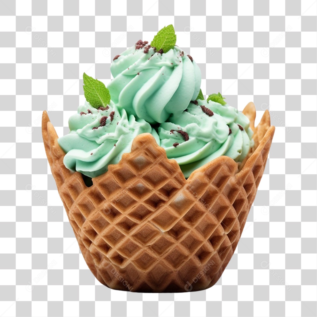 Sorvetes Sabores Casquinha PNG Transparente