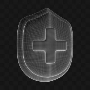 Brasão Cuidado Médico - Modelo 3D