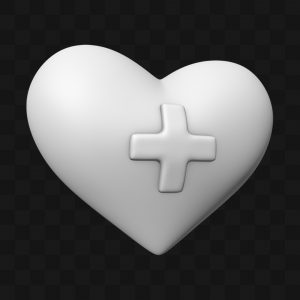 Coração e Cruz - Modelo 3D
