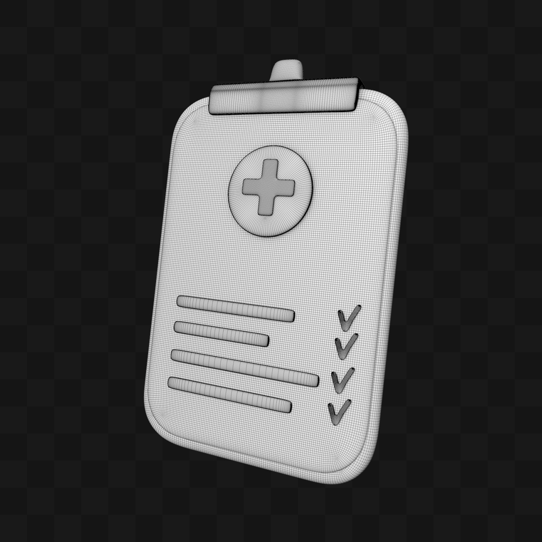 Exame Médico Cartoon - Modelo 3D