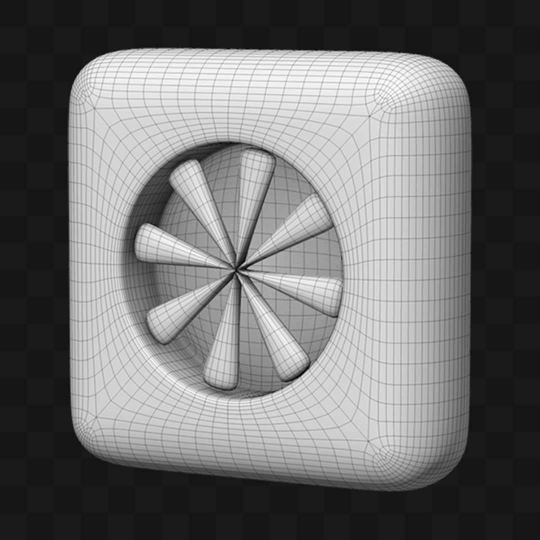 Exaustor Cartoon - Modelo 3D