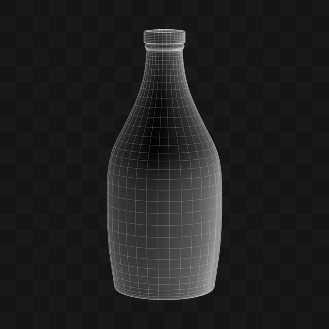 Garrafa Cartoon - Modelo 3D