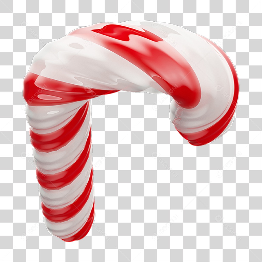 Bastão de Doce Para o Natal PNG Transparente