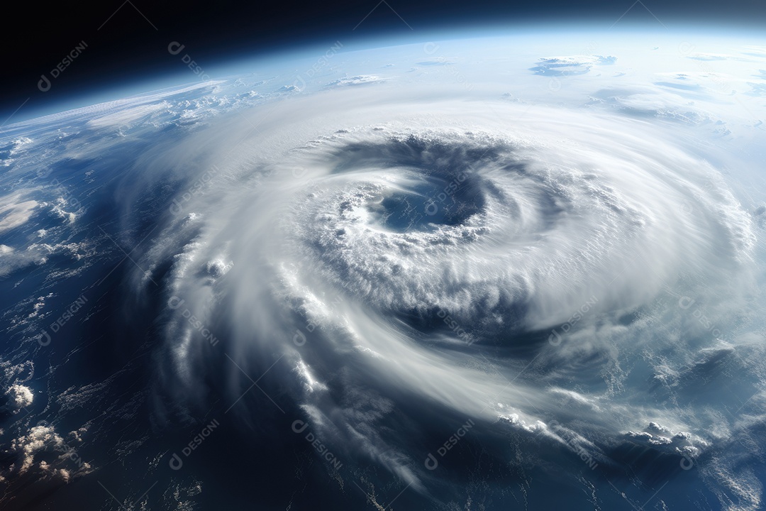Imagem de um tornado aterrorizante que não possa ser confrontado gerada por IA