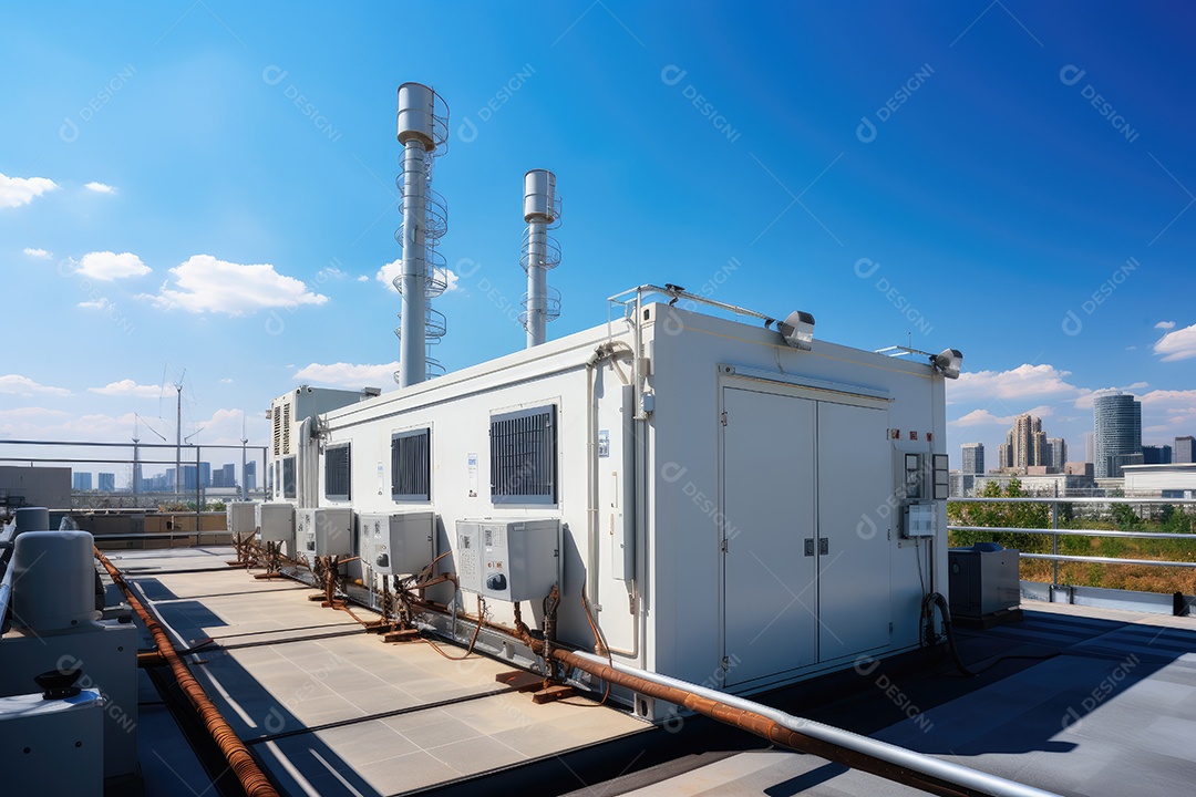 Usina atômica produção de energia elétrica e térmica