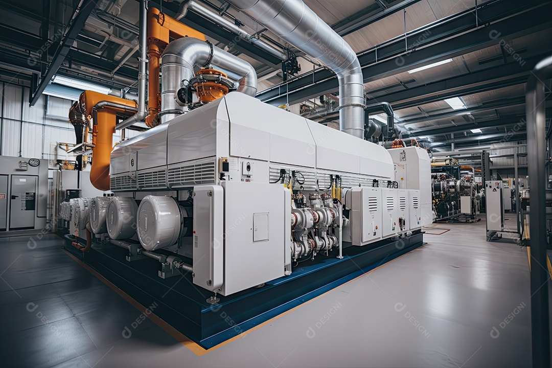 Usina atômica produção de energia elétrica e térmica