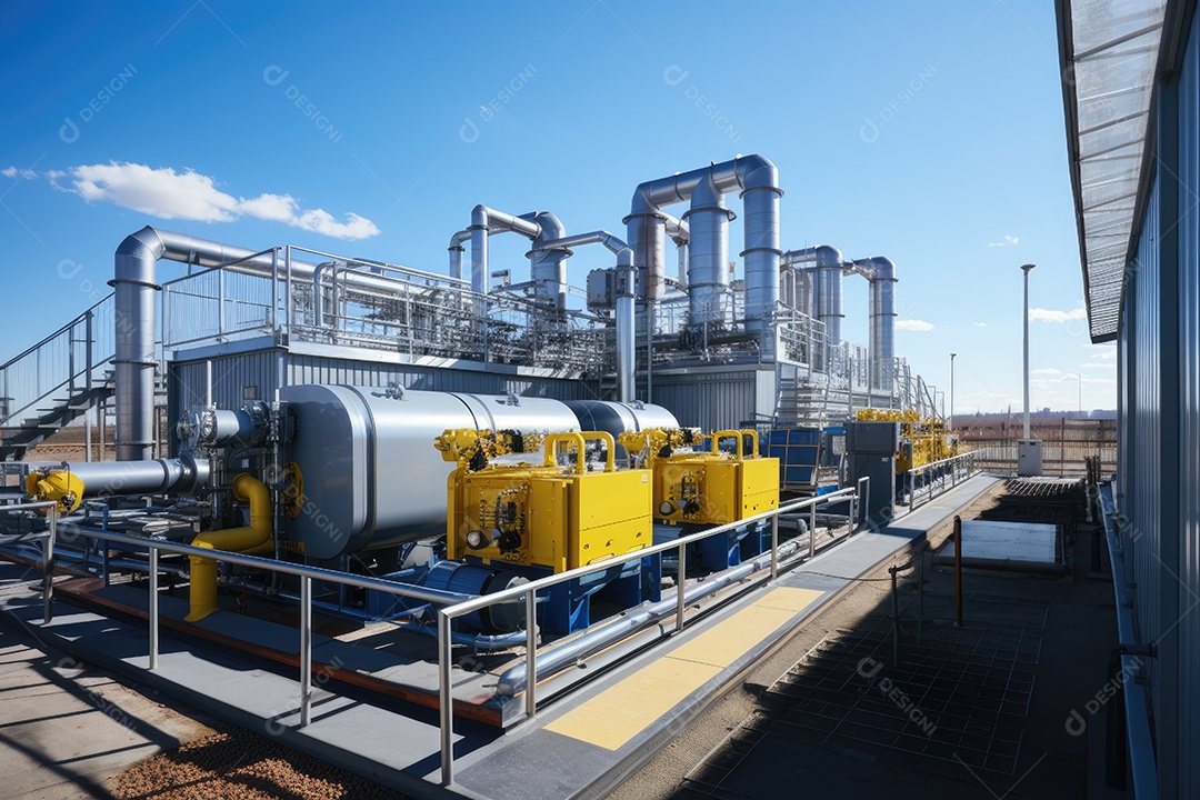 Usina atômica produção de energia elétrica e térmica