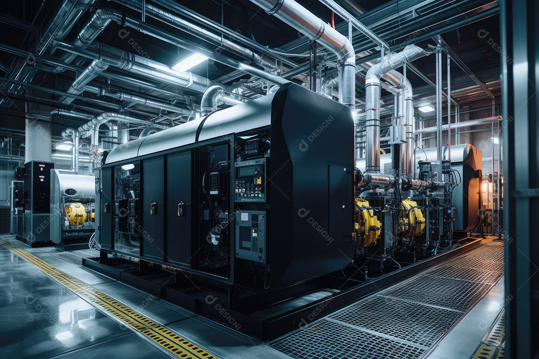 Usina atômica produção de energia elétrica e térmica