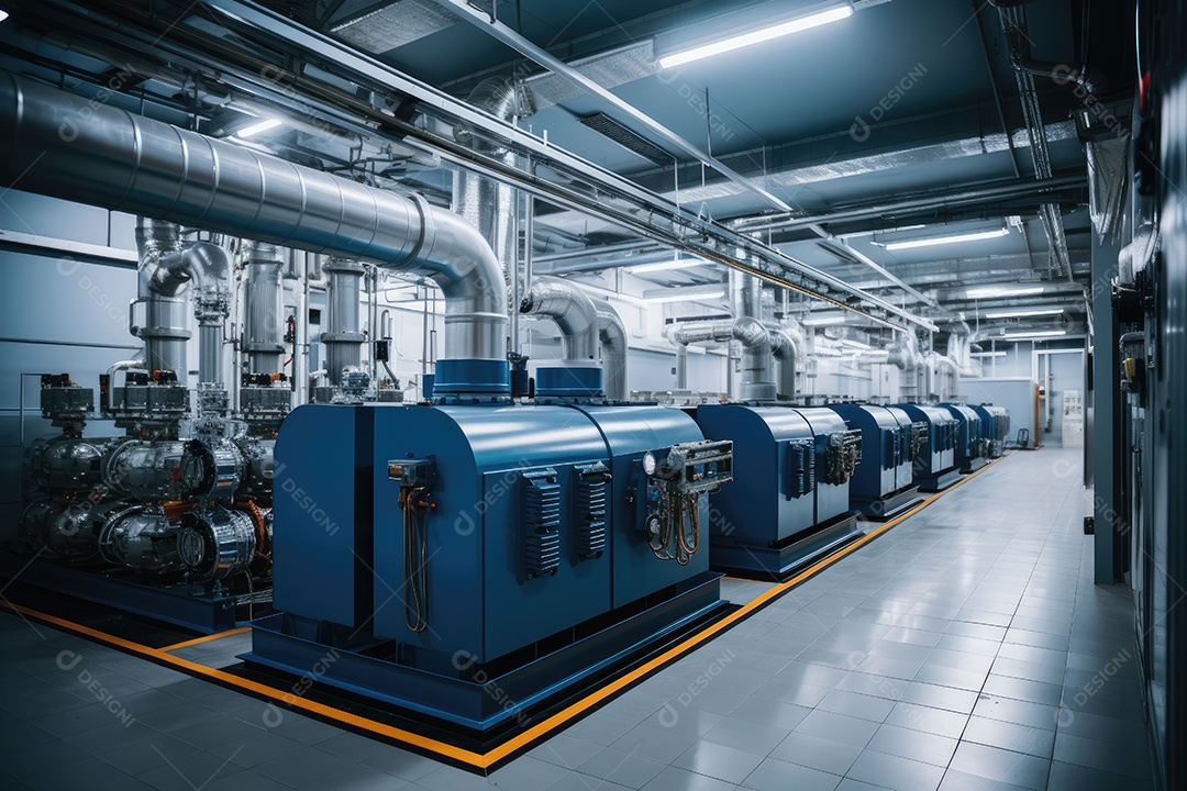 Usina atômica produção de energia elétrica e térmica