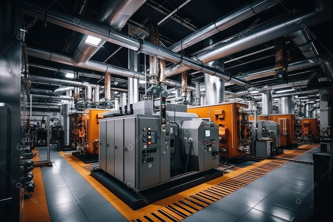 Usina atômica produção de energia elétrica e térmica