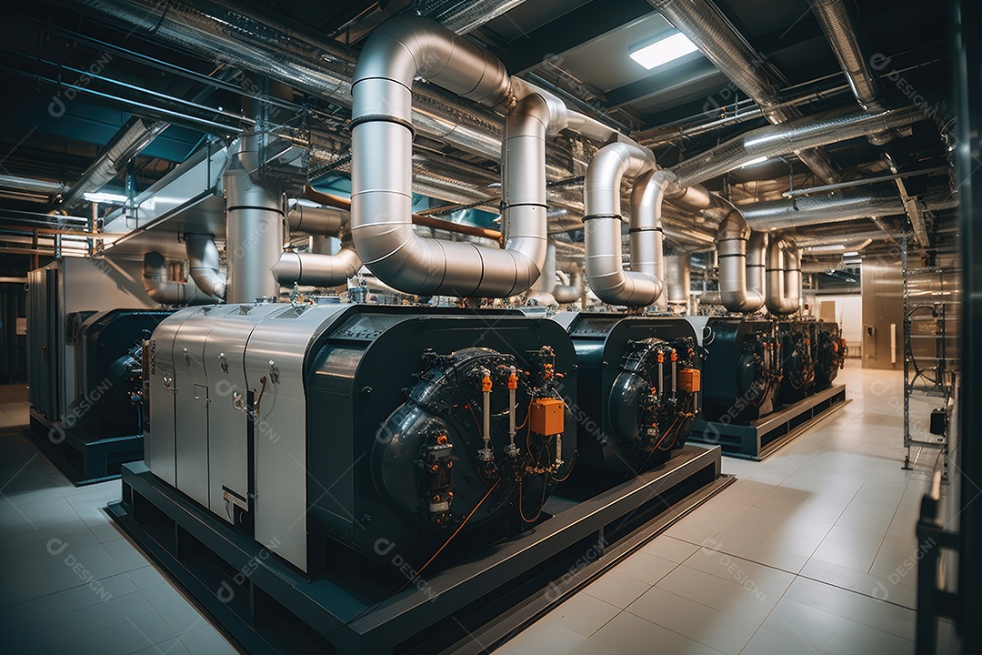 Usina atômica produção de energia elétrica e térmica