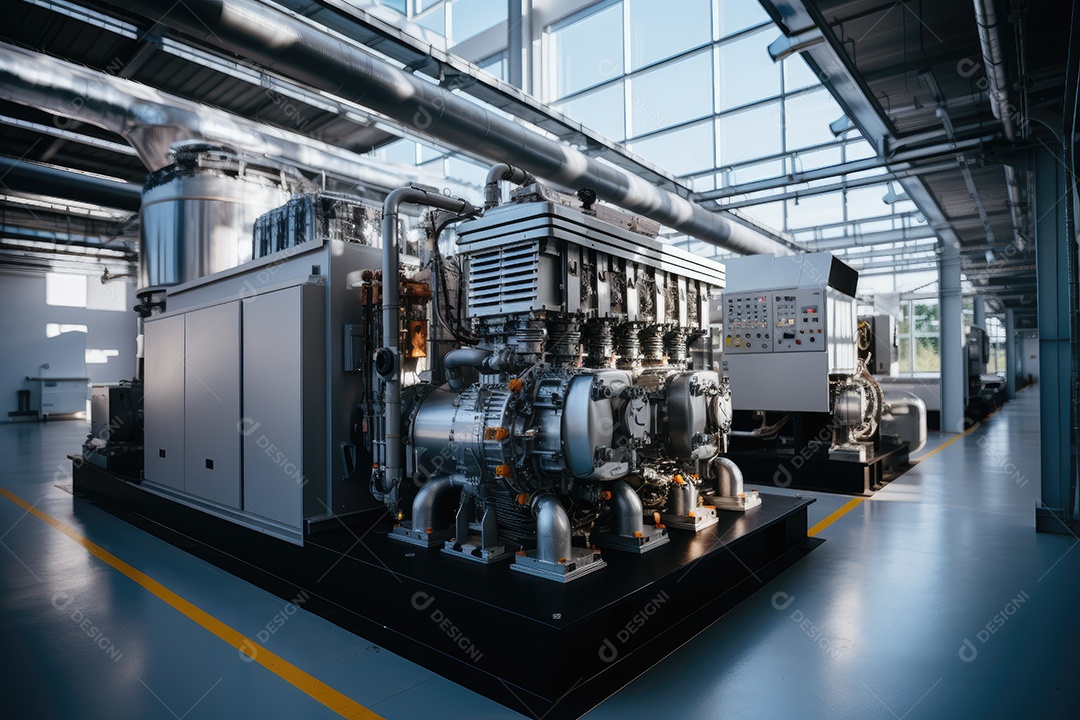 Usina atômica produção de energia elétrica e térmica