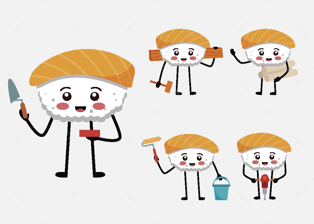 Ovo Personagem Ilustração Vetor EPS