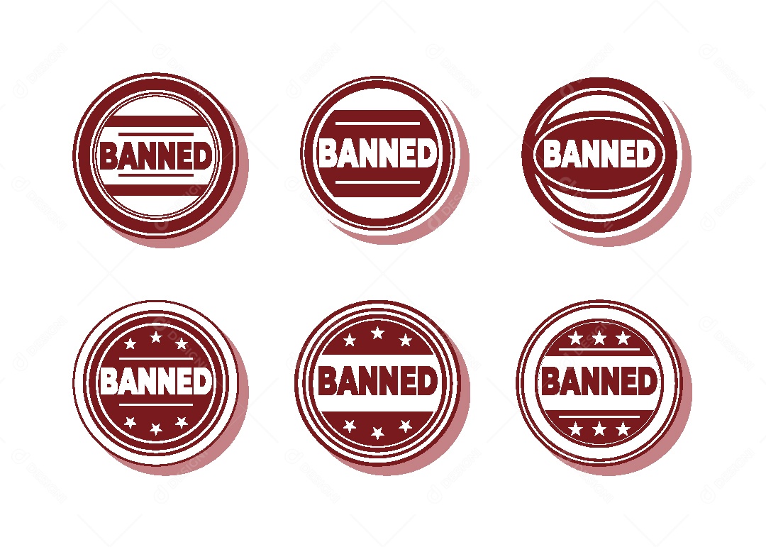 Conjunto de Selos e Etiquetas Ilustração Vetor EPS