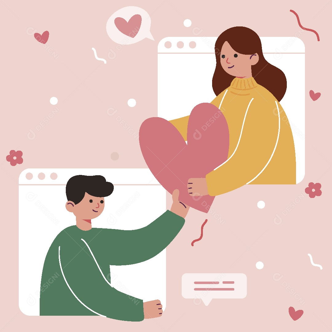 Dia dos Namorados Ilustrações Vetor EPS