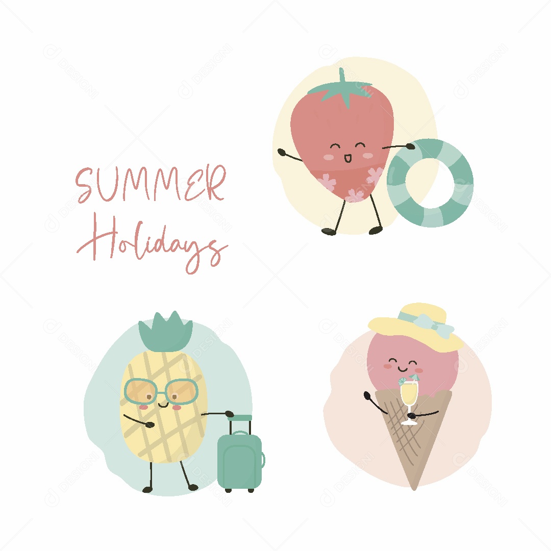 Férias de Verão Ilustração Vetor EPS