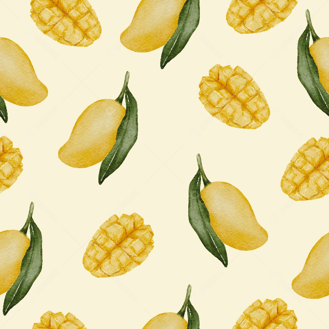 Papel de Parede de Manga em Aquarela Vetor EPS