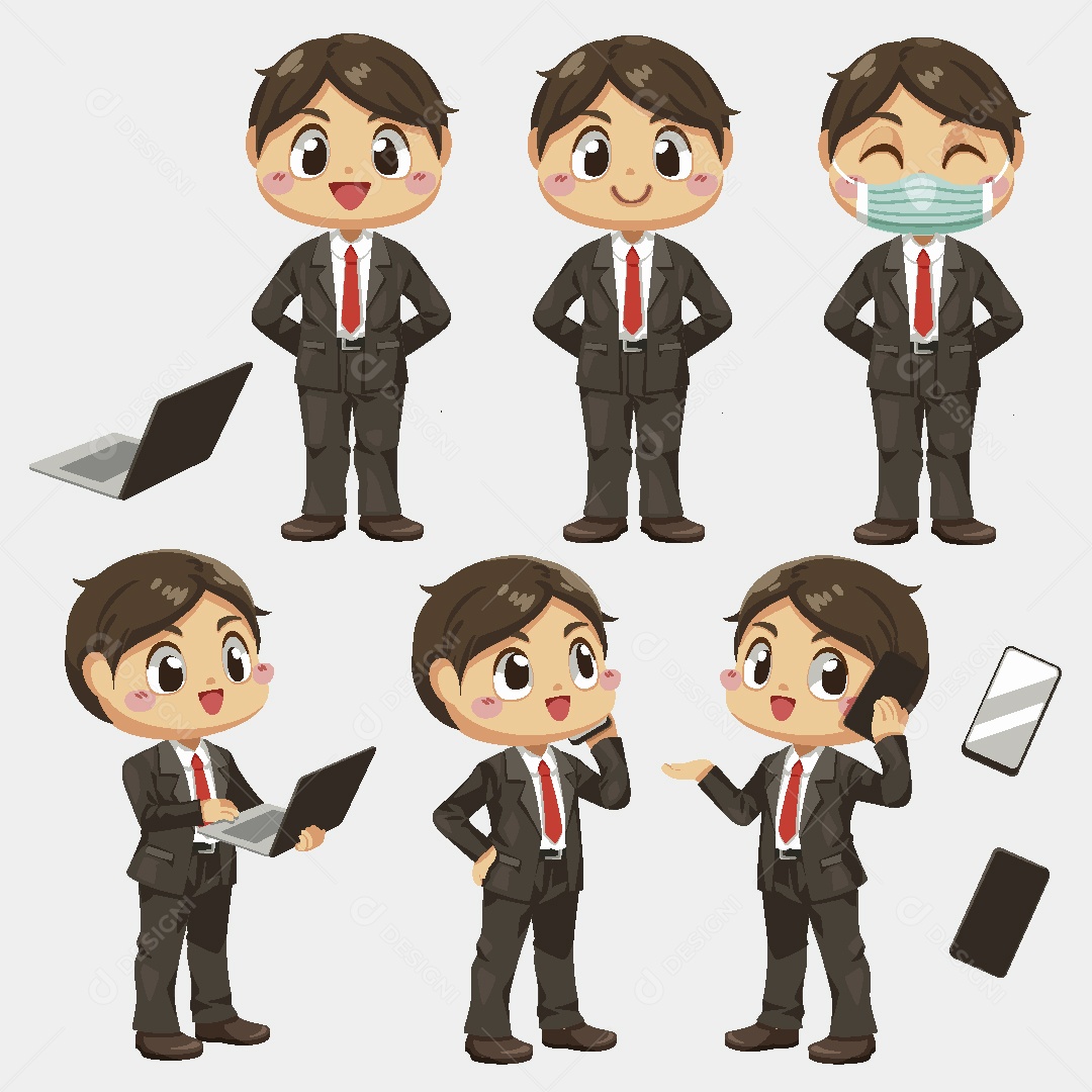 Homem de Negócios Ilustração Vetor EPS