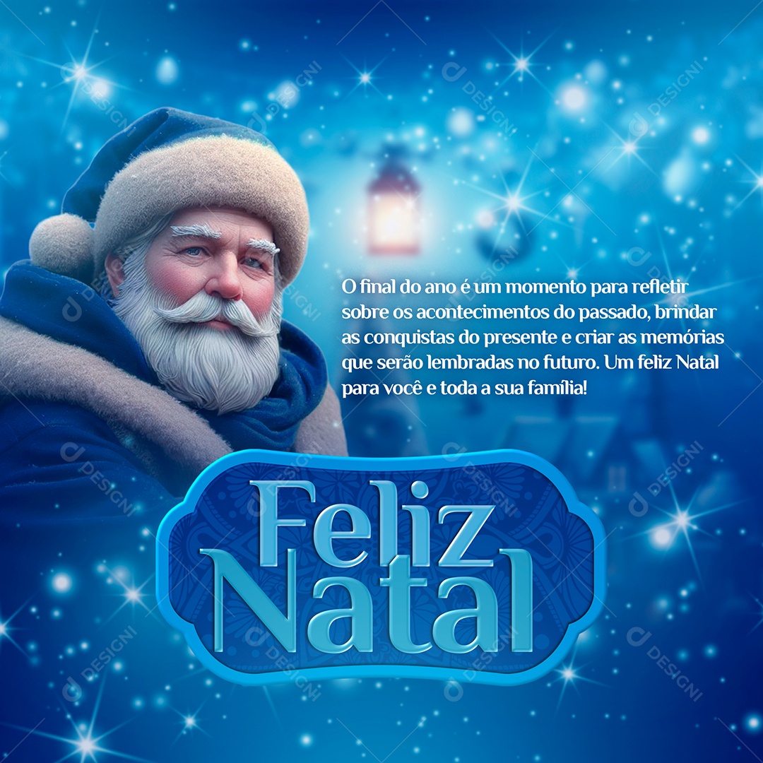 Social Media Brindar as Conquistas Feliz Natal PSD Editável