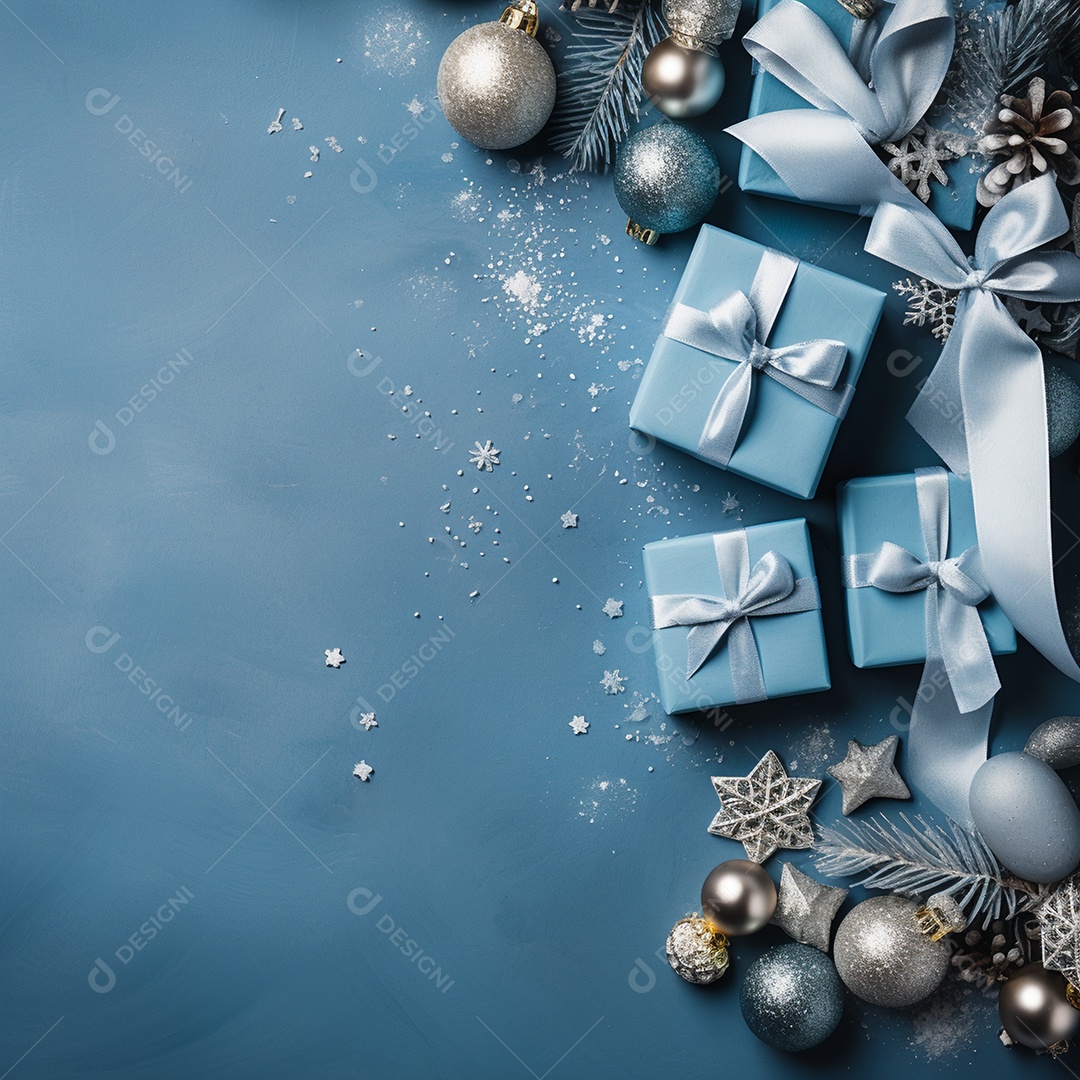 Caixas de presentes sobre fundo isolao