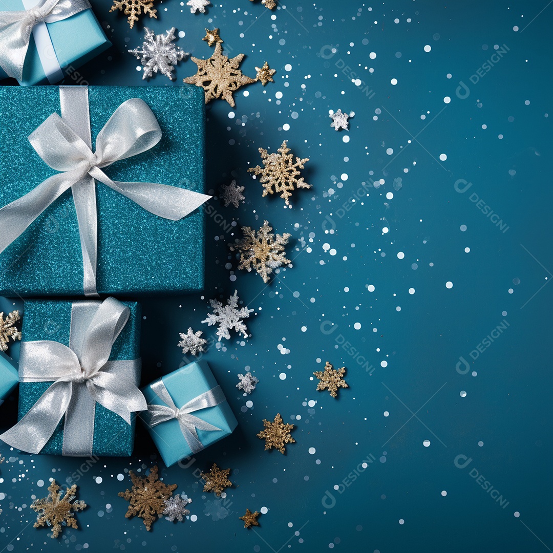 Caixas de presentes sobre fundo isolao