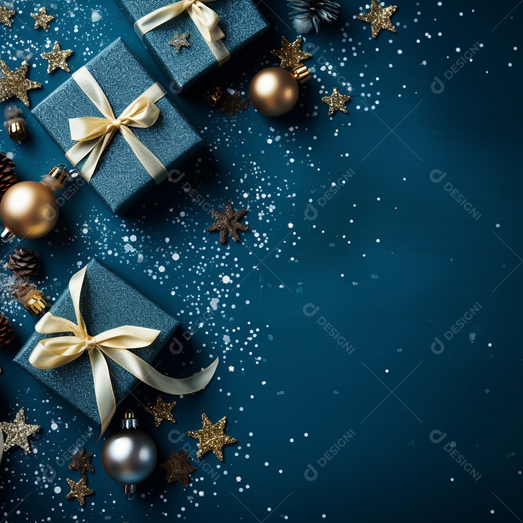 Caixas de presentes sobre fundo isolao