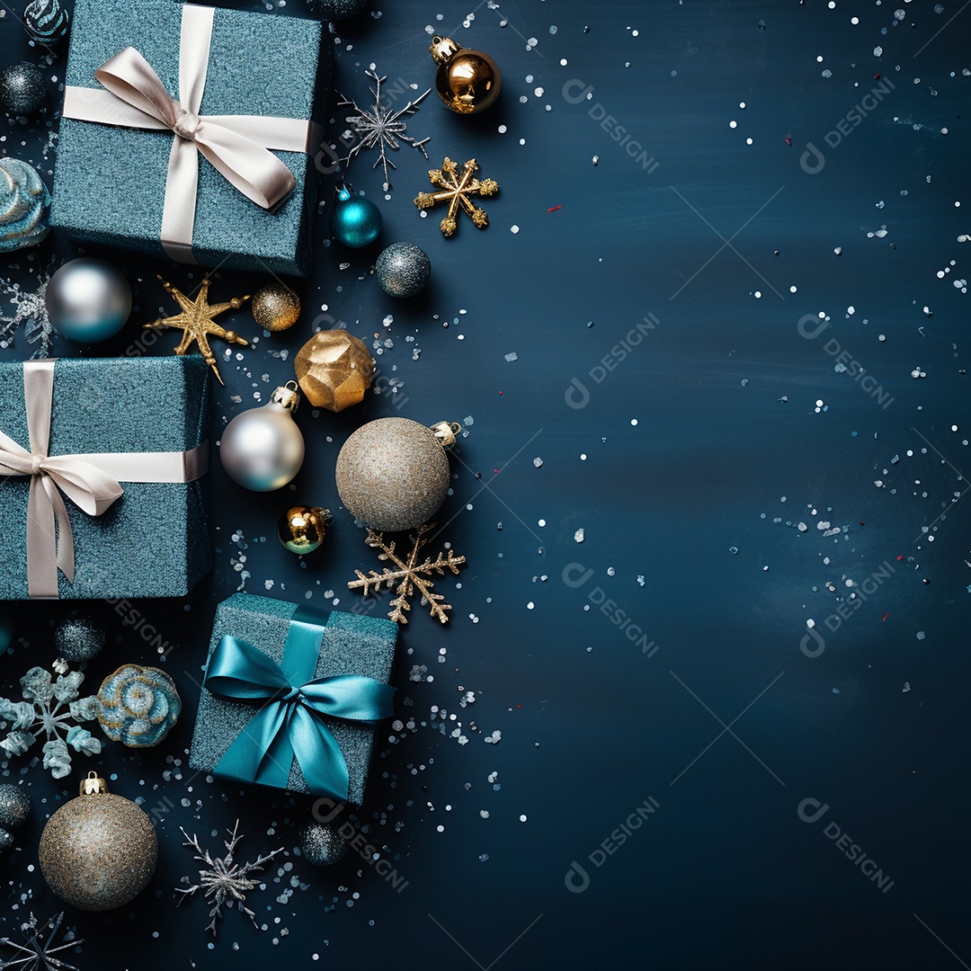 Caixas de presentes sobre fundo isolao