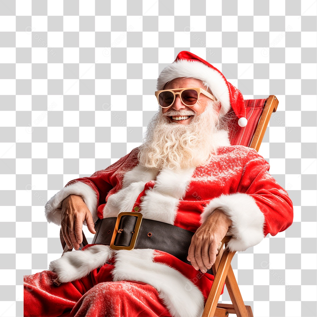 Papai Noel Final de Ano Natal PNG Transparente