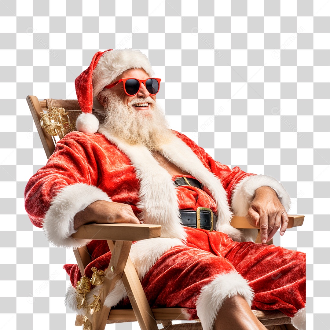 Papai Noel Final de Ano Natal PNG Transparente