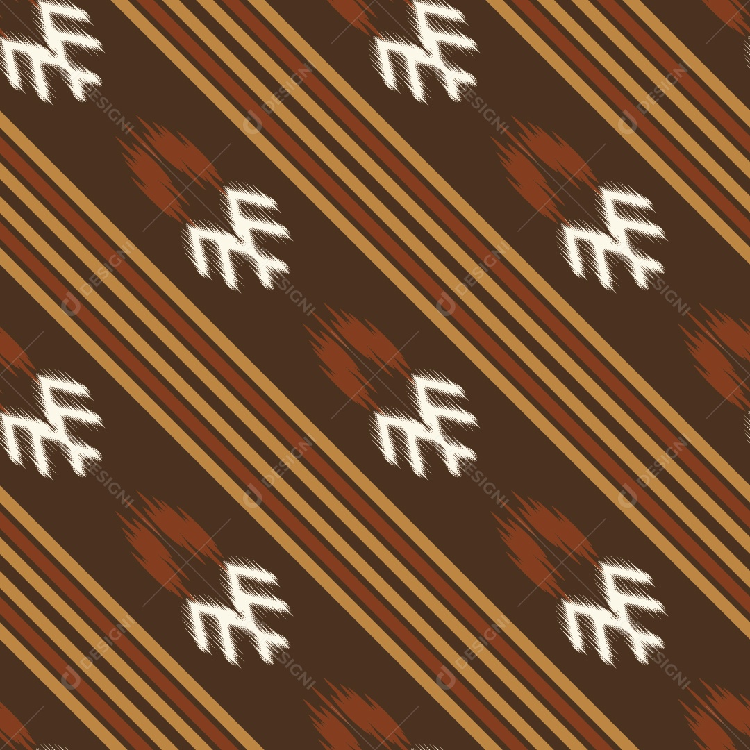 Tecido de Seda Tradicional Padrão Sem Costura Ilustração Vetor EPS