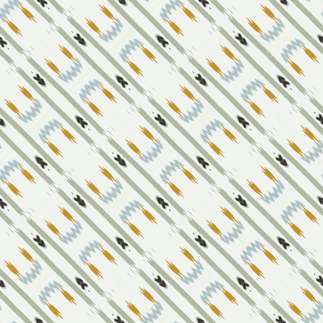 Tecido de Seda Tradicional Padrão Sem Costura Ilustração Vetor EPS