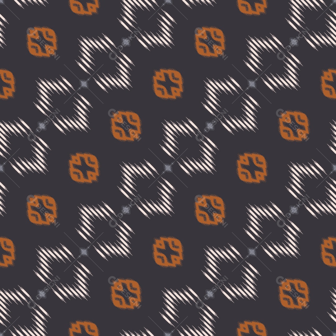 Tecido de Seda Tradicional Padrão Sem Costura Ilustração Vetor EPS