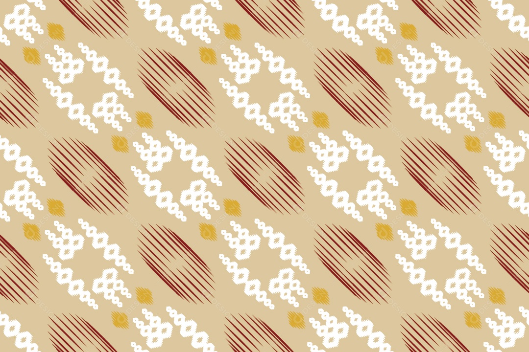 Tecido de Seda Tradicional Padrão Sem Costura Ilustração Vetor EPS