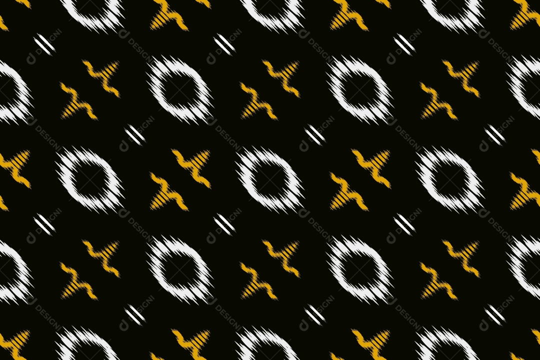 Tecido de Seda Tradicional Padrão Sem Costura Ilustração Vetor EPS