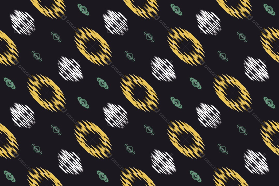 Tecido de Seda Tradicional Padrão Sem Costura Ilustração Vetor EPS