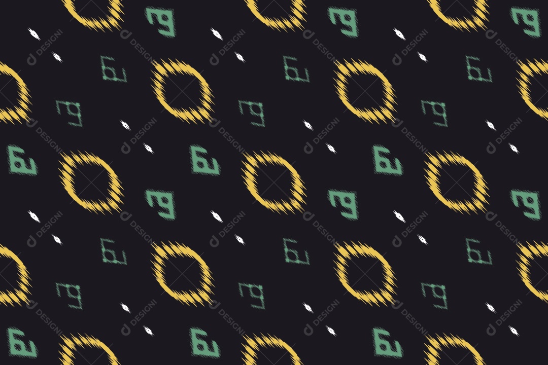 Tecido de Seda Tradicional Padrão Sem Costura Ilustração Vetor EPS