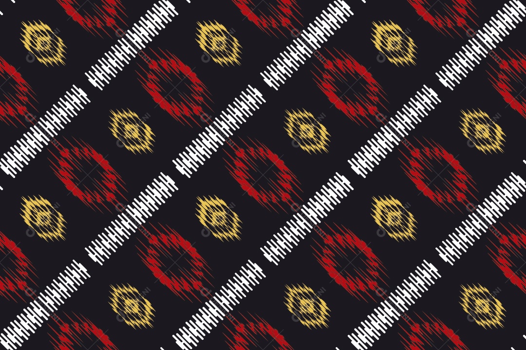 Tecido de Seda Tradicional Padrão Sem Costura Ilustração Vetor EPS