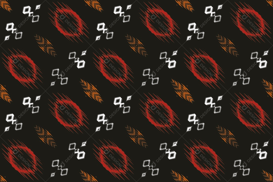 Tecido de Seda Tradicional Padrão Sem Costura Ilustração Vetor EPS