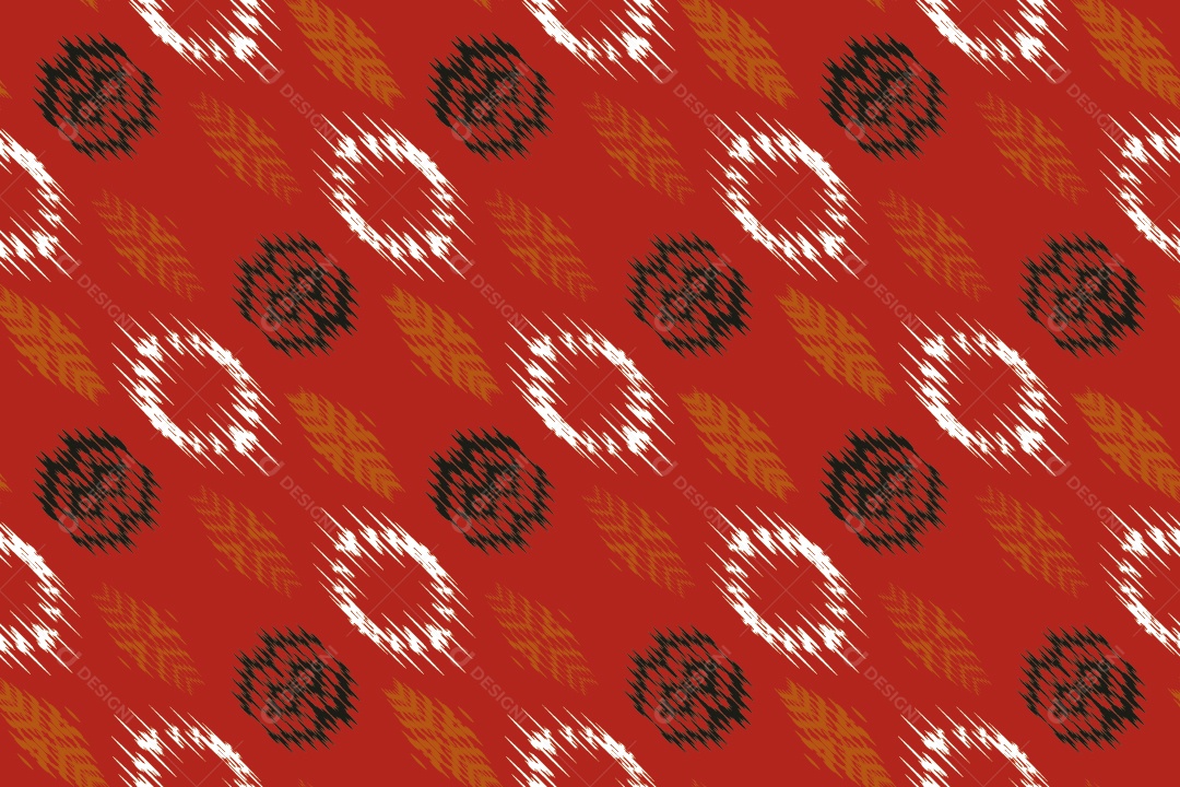 Tecido de Seda Tradicional Padrão Sem Costura Ilustração Vetor EPS