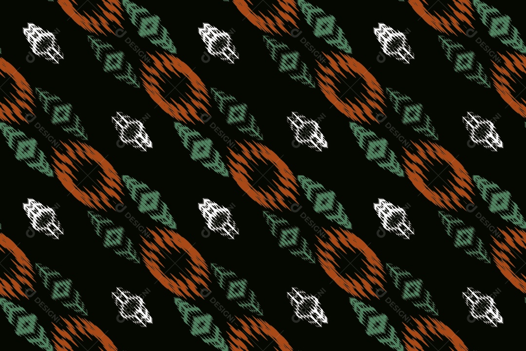 Tecido de Seda Tradicional Padrão Sem Costura Ilustração Vetor EPS