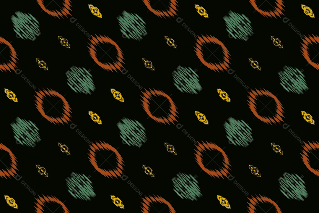 Tecido de Seda Tradicional Padrão Sem Costura Ilustração Vetor EPS