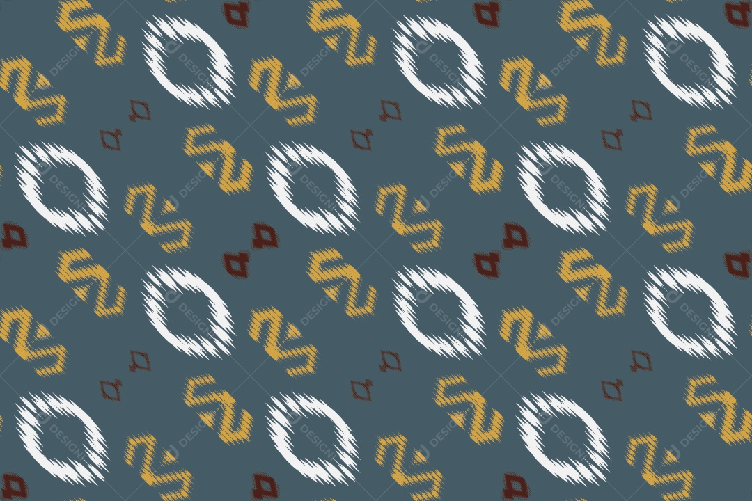 Tecido de Seda Tradicional Padrão Sem Costura Ilustração Vetor EPS