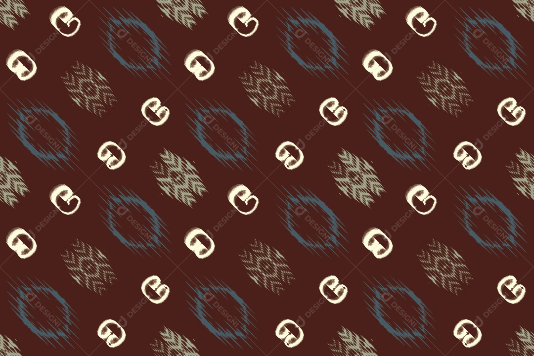 Tecido de Seda Tradicional Padrão Sem Costura Ilustração Vetor EPS