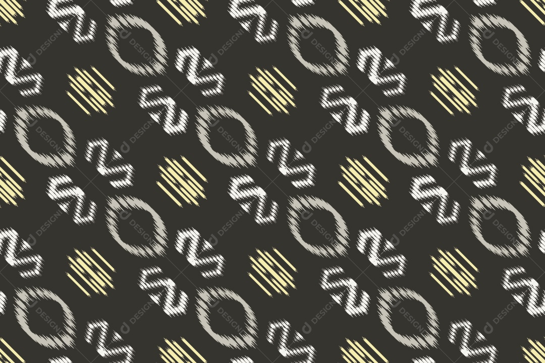 Tecido de Seda Tradicional Padrão Sem Costura Ilustração Vetor EPS