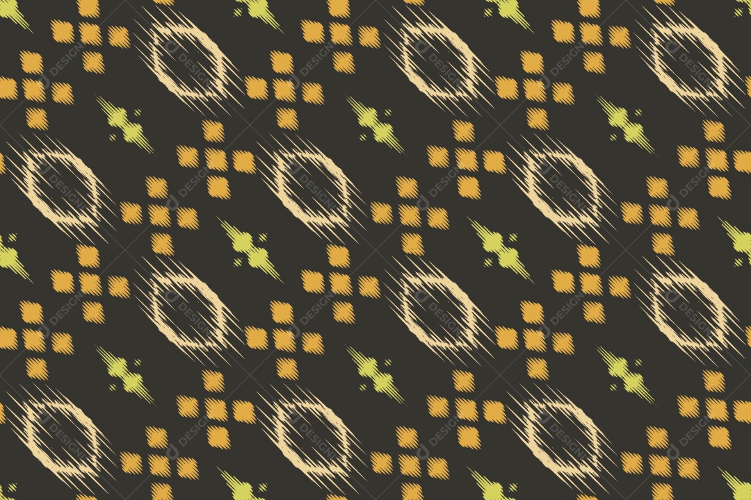 Tecido de Seda Tradicional Padrão Sem Costura Ilustração Vetor EPS