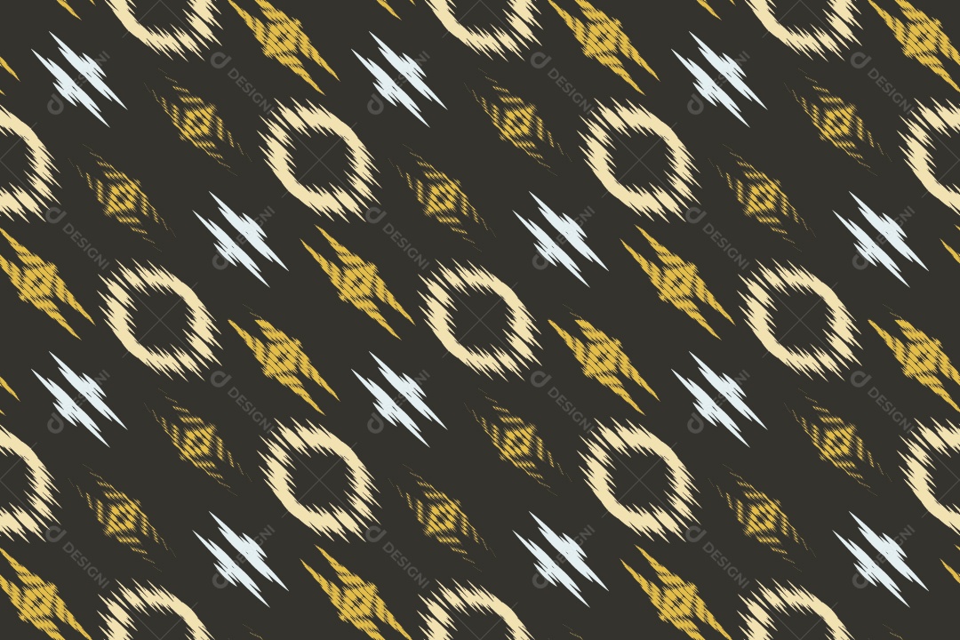 Tecido de Seda Tradicional Padrão Sem Costura Ilustração Vetor EPS