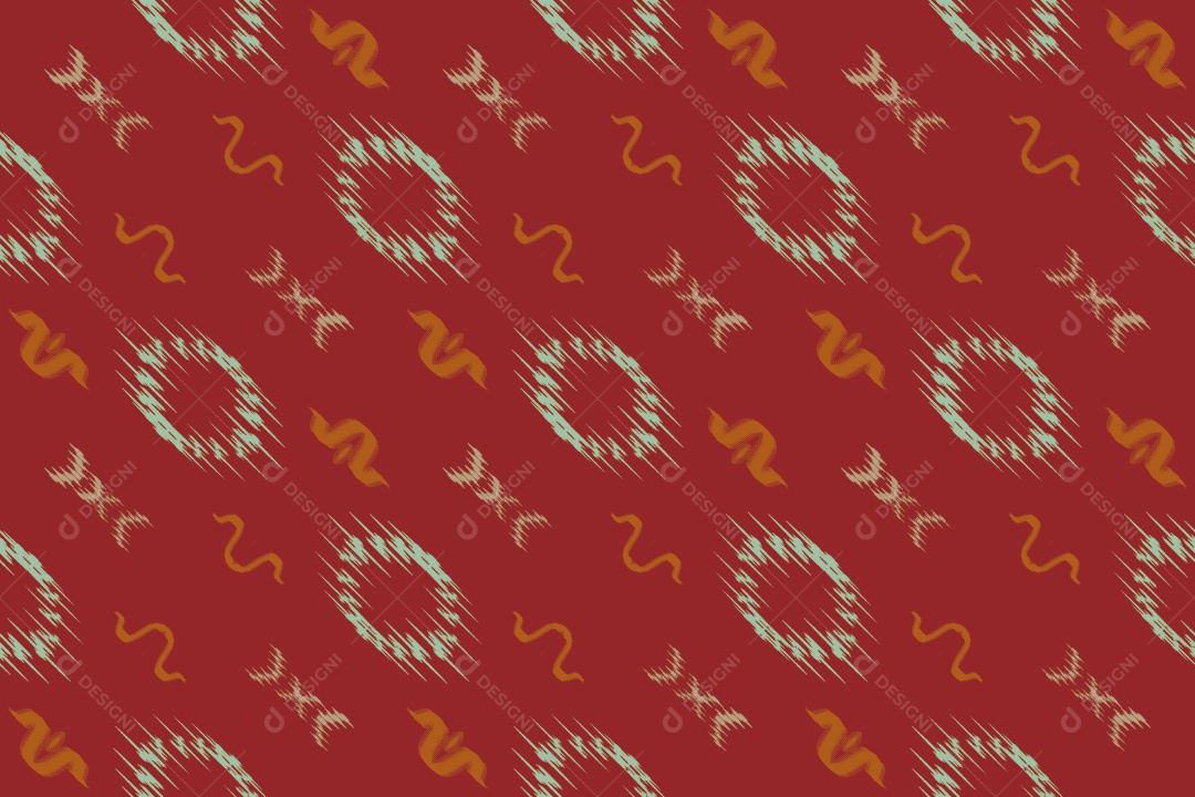 Tecido de Seda Tradicional Padrão Sem Costura Ilustração Vetor EPS