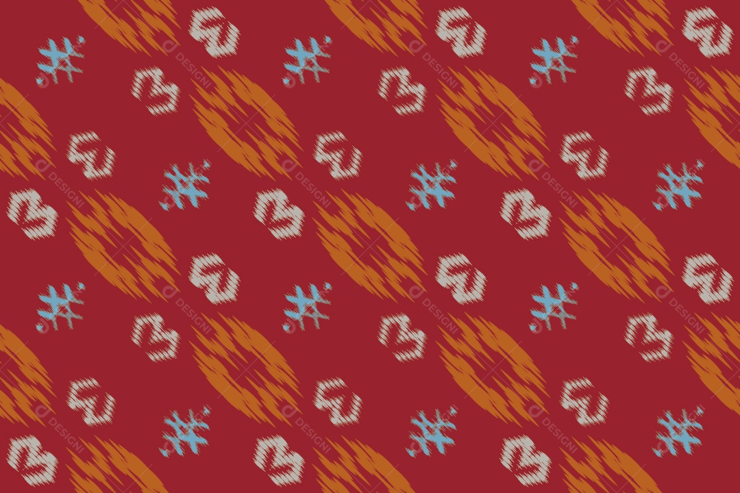 Tecido de Seda Tradicional Padrão Sem Costura Ilustração Vetor EPS