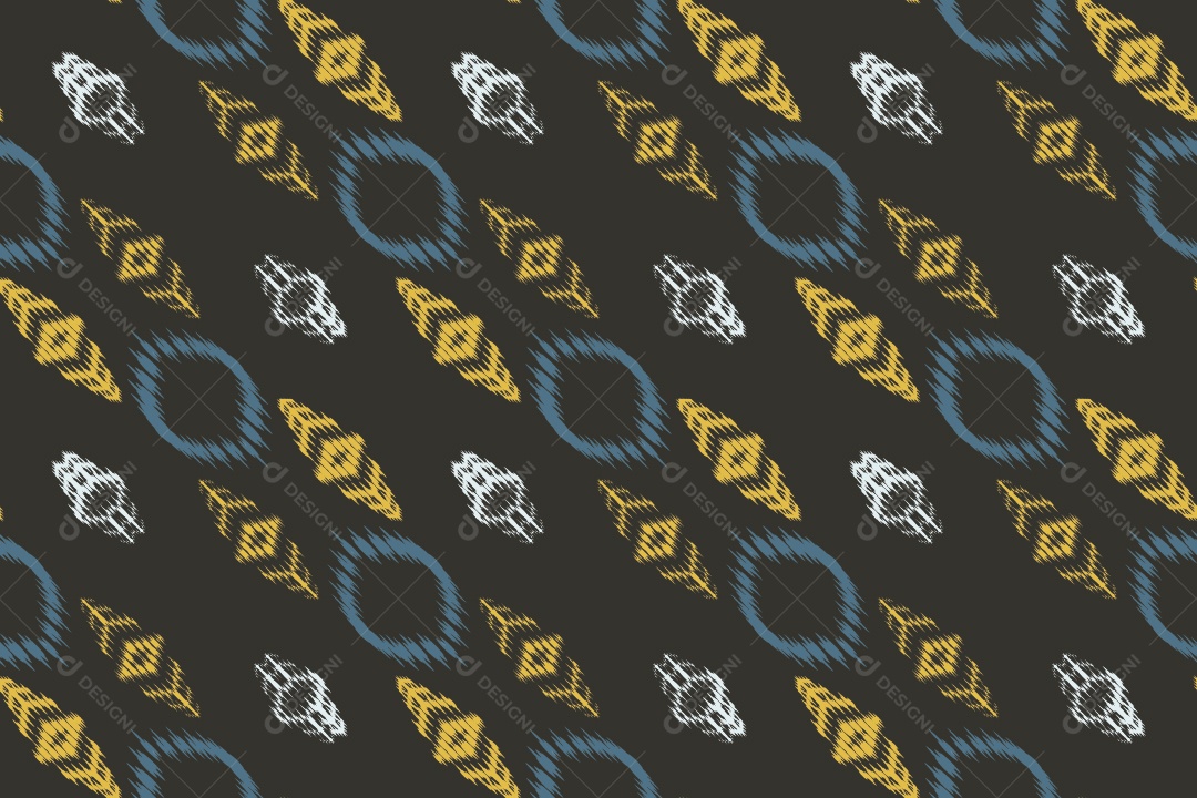 Tecido de Seda Tradicional Padrão Sem Costura Ilustração Vetor EPS